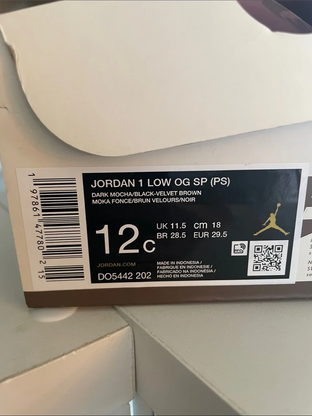 Nike Travis Scott Velvet Brown Sz12C Jordan 1 Low Sneakers - *Price Firm*